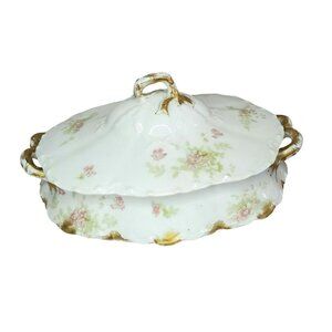 Vintage Theodore Haviland Limoges For ABE Mayer 11393 France Soup Tureen Décor